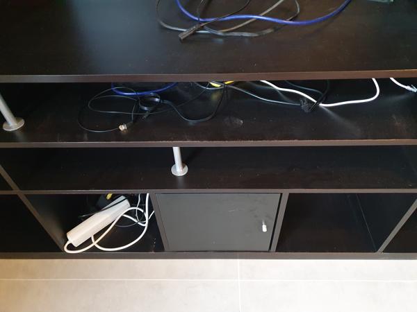 Ikea Expendit zwarte TV meubel 185x185