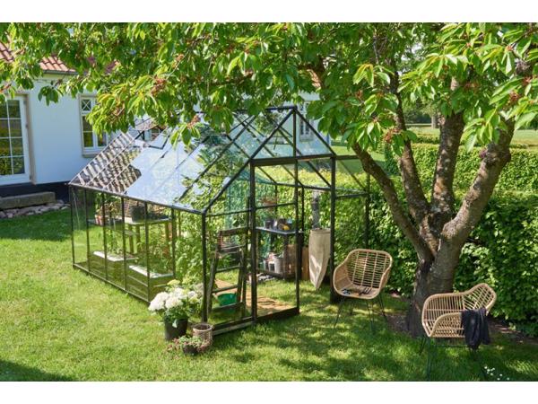 Tuinkas Qube 812, zwart gecoat