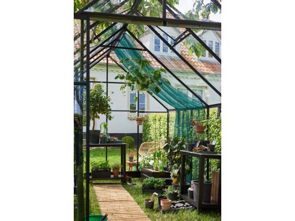 Tuinkas Qube 812, zwart gecoat