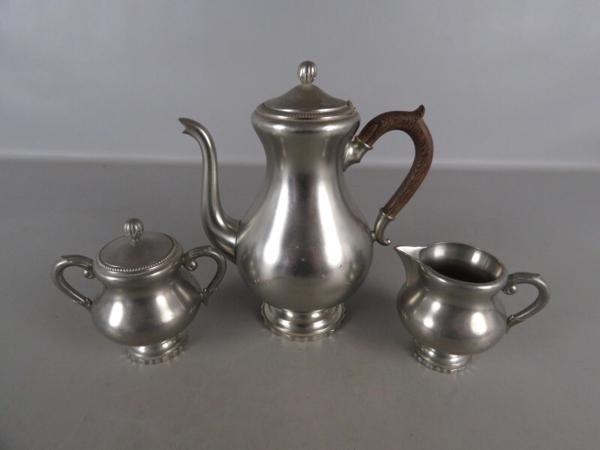 Verzilverd koffieservies