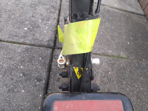 spacescooter met verstelbare stuurhoogte