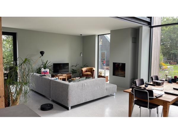 Gratis grijze hoekbank