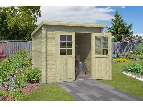 Blokhut Indi 230x230 Onbehandeld vuren