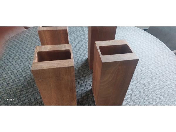 Massieve meranti blokken