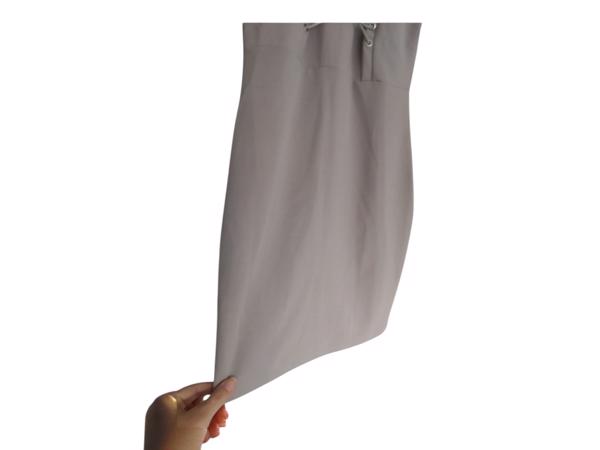 Stretchy veter jurk grijs L