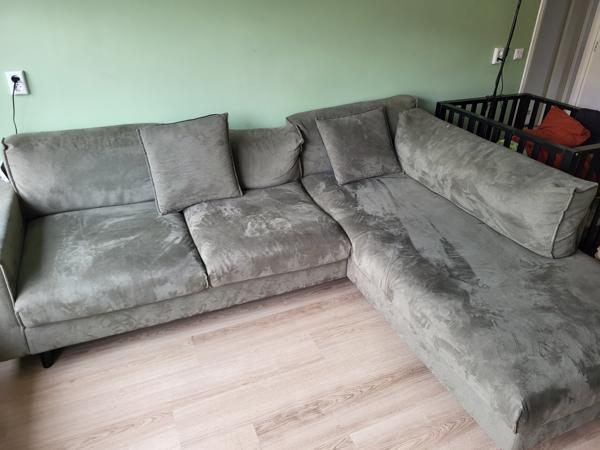 Groene ruime hoekbank