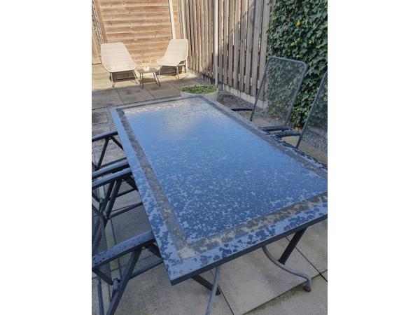 Granieten tuintafelblad