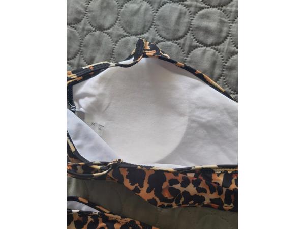 Bikini panter print bruin creme XL