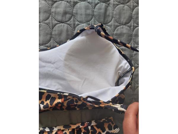 Bikini panter print bruin creme XL