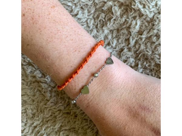 Twisted armband, Oranje