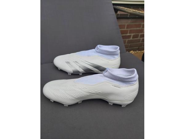 adidas Predator Elite Gras Voetbalschoenen (FG) Wit Zilver