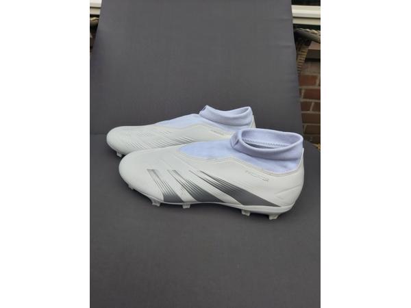 adidas Predator Elite Gras Voetbalschoenen (FG) Wit Zilver