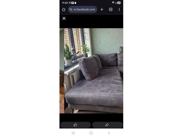 Nette comfortabele hoekbank