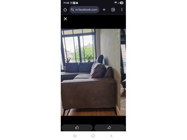 Nette comfortabele hoekbank