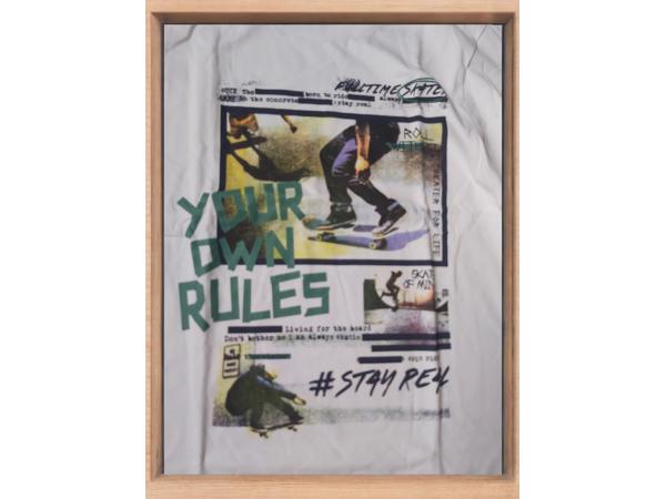 Glo-Story jongens longsleeve your own rules wit 164