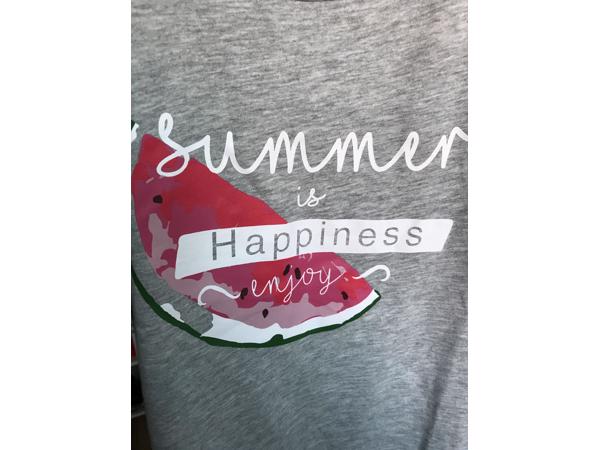 Grijze tanktop met meloen - Active Touch (S/36)