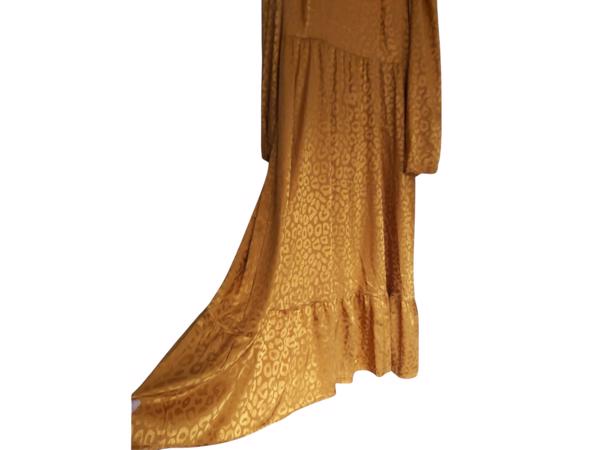 Oranje panterprint jurk XL