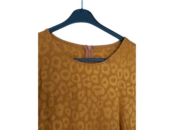 Oranje panterprint jurk XL