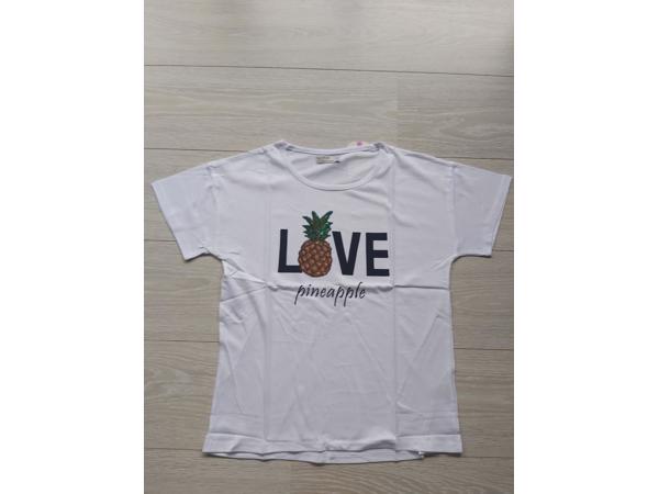 Glo-story T-shirt love pineapple wit 164