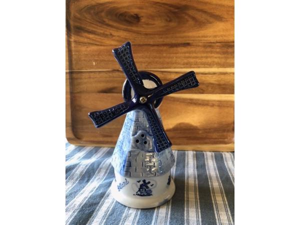 Set Vaas Delfts Blauw  en Molen beide Handwerk