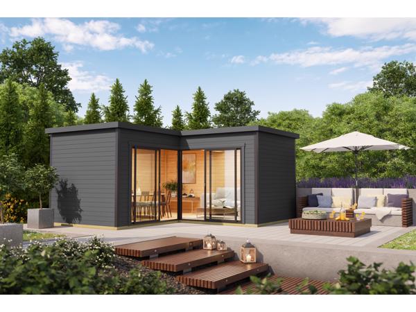 NIEUW modern houten tuinhuis Domeo 6 Set