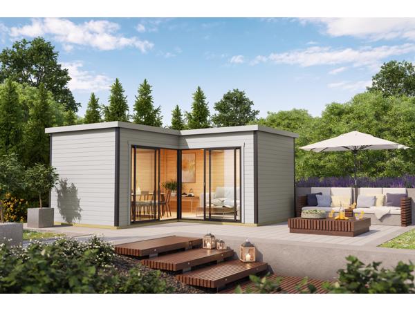 NIEUW modern houten tuinhuis Domeo 6 Set
