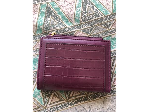 nieuw rode kool kleur portemonee met vakjes