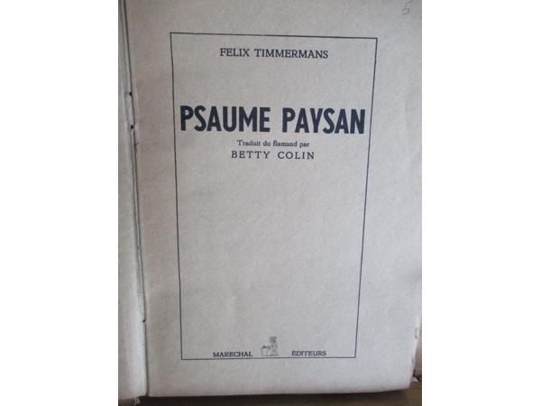 Felix Timmermans:  Psaume Paysan