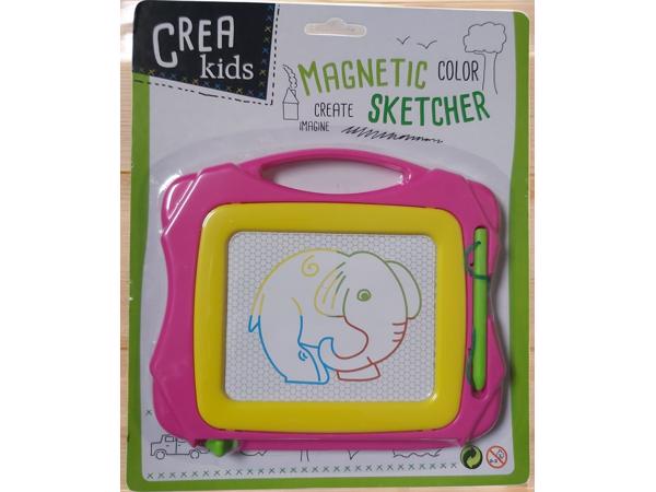 Crea Kids, magnetich teken bord roze geel klein formaat