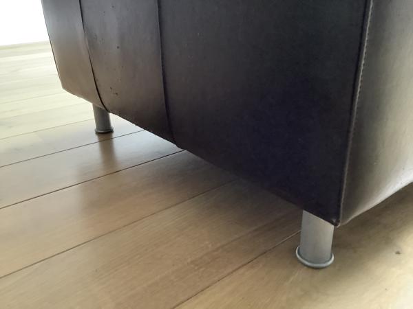 Bank pull up leer bruin, 2,5 zits