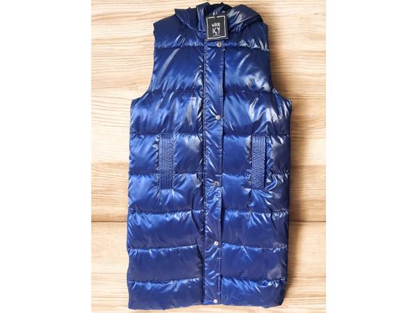 White Icy metallic bodywarmer blauw L