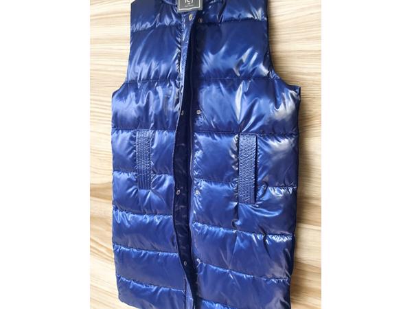 White Icy metallic bodywarmer blauw L