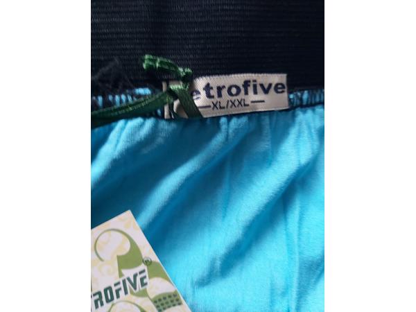 Metrofive mini rok met laagjes van kant turquoise L/XL