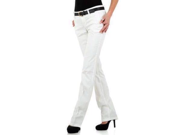 Broek extra lang creme wit recht model 31/ L