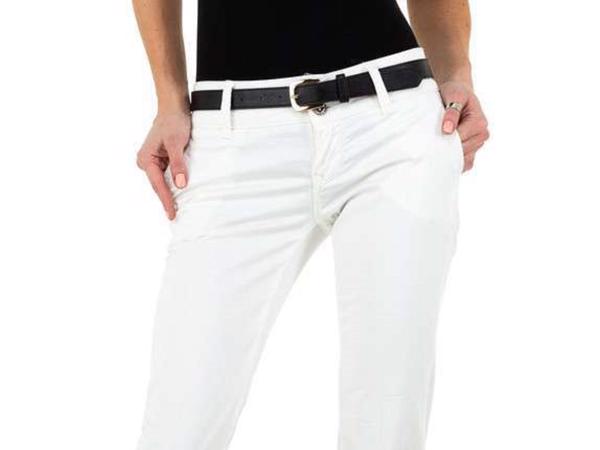 Broek extra lang creme wit recht model 31/ L