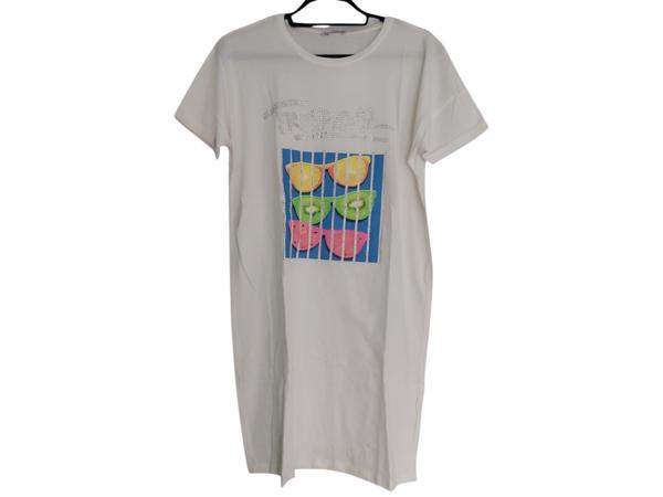 Shirt jurk Tropical fruit wit S