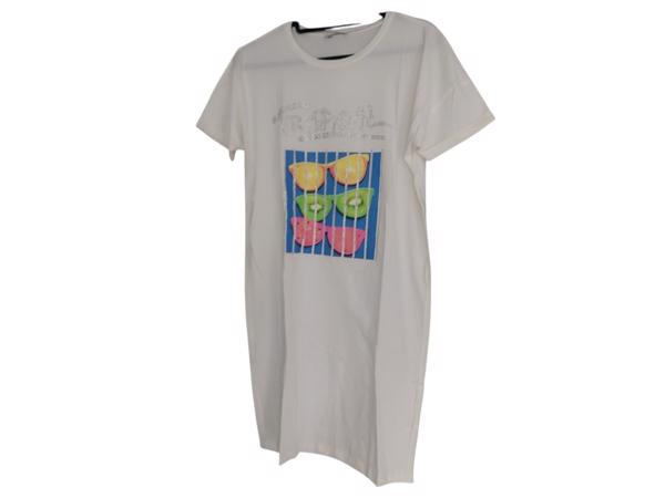 Shirt jurk Tropical fruit wit S