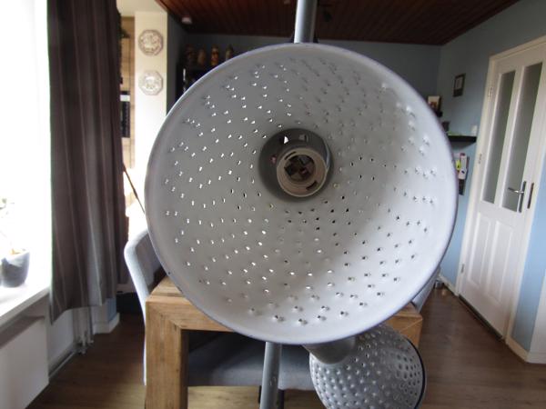 Staande lamp met 3 spotjes