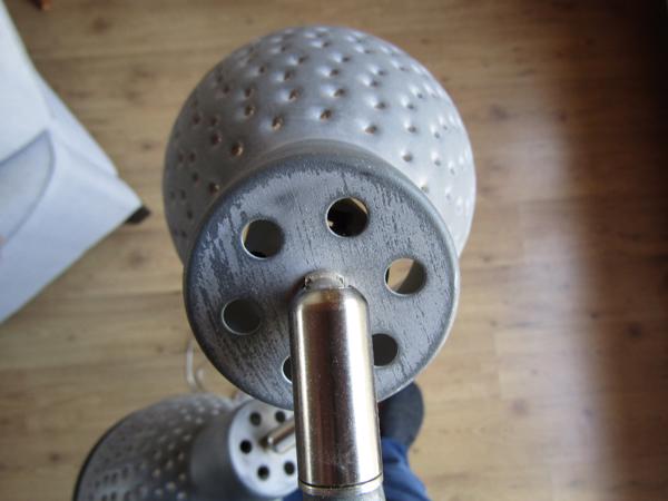 Staande lamp met 3 spotjes