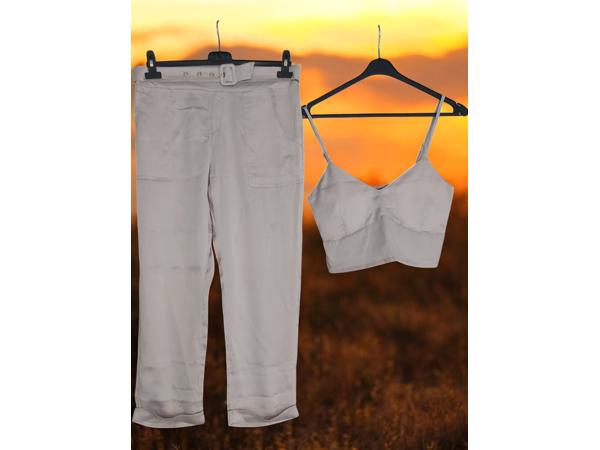 2 delige zomer set grijs M