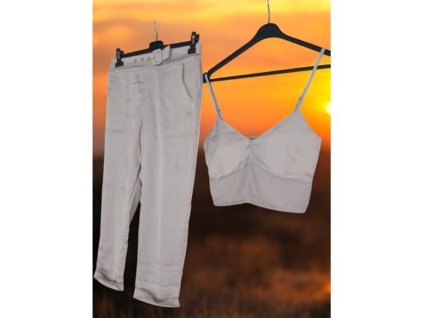 2 delige zomer set grijs M