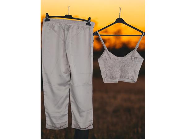 2 delige zomer set grijs M