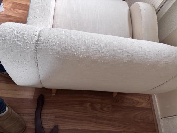 beige stoel/fauteuil