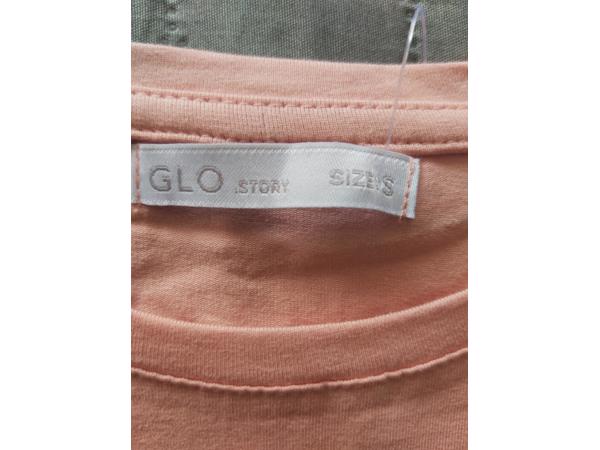 Glo-story t-shirt roze tijger S/36