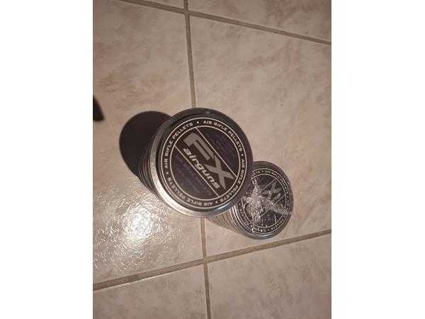 12 blikken fx pellets 6.35mm 34 grai.