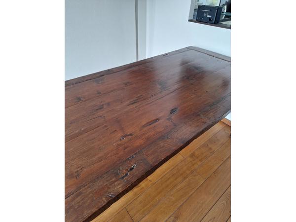 Massieve Teakhouten eettafel 6/8 personen