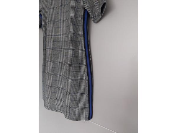 SoSoire jurk geruit grijs blauw M