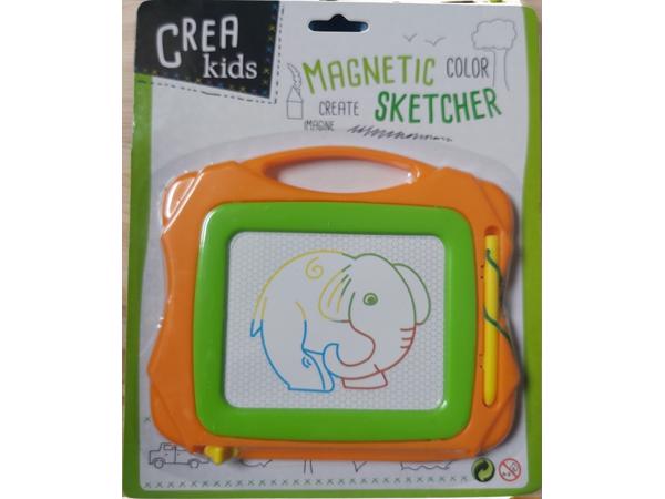 Crea Kids, magnetich teken bord oranje groen klein formaat