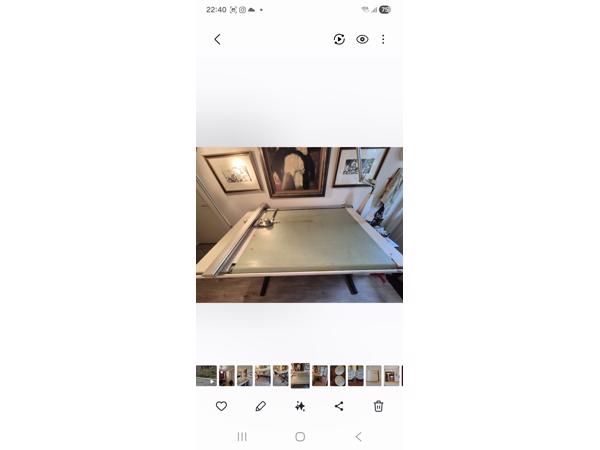 Authentieke tekentafel