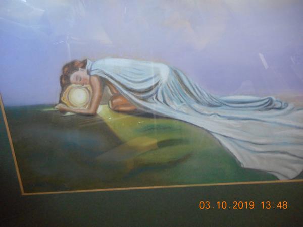 schilderij van liggende vrouw